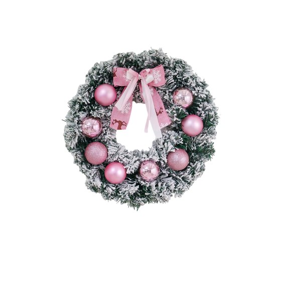 Bwiyojiz Christmas Decor Flower Wreath Decoration Hotel Window Display Festive Decorations, Gifts for Yourself