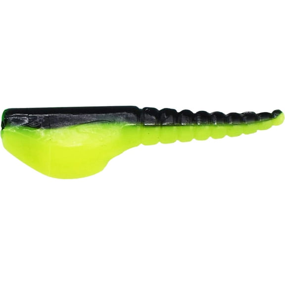 Crappie Magnet Roo Grub Black/Chartreuse