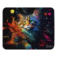 thumbnail image 1 of Mouse Pad SVART de Superficie Suave, base antideslizante, con diseño orginal de Gato estilo arte urbano, Diseño3, 22*18 cm, 1 of 4