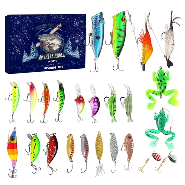 Calendario Adviento pesca 2024 2024-24 días cuenta atrás Navidad con Fishin