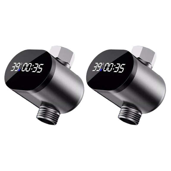 Upgrades Water Flows Power LED Temperature Gauges & Timer Easy Solution for Sustainable Bathing Applications
