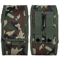 thumbnail image 2 of Universal Vertical Pouch Camouflage Cell Phone Holster with Belt Clip Loop, Carabiner & Credit Card Slot Fit XXL Device with Otterbox Case ,Xpm [ Camo Green ], 2 of 8