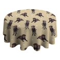 thumbnail image 4 of Cute Labrador Round Tablecloth 60"x60",Wrinkle Wipeable Table Cloth for Kitchen Dining Room Picnic Patio Party, 4 of 6