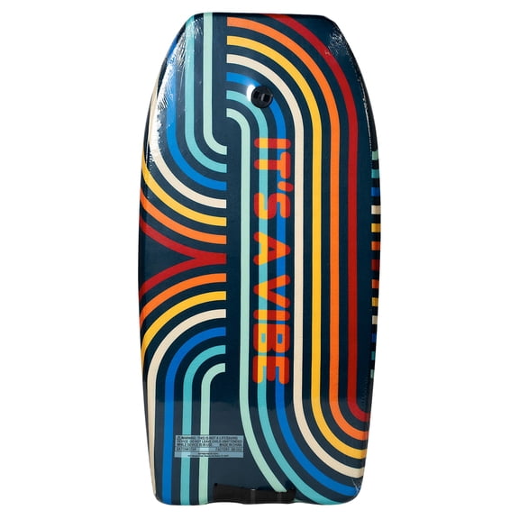 Bluewater Beach 37" Foam Bodyboard with Leash, 125-155 lbs., It's a Vibe Print