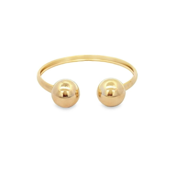Classic Plain Ball Open Bangle (B52)