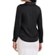 thumbnail image 3 of BLUSA DE TRABAJO SATINADA PARA MUJER INSPIRE CHIC CON CUELLO EN V Y MANGA LARGA, CAMISA OFICIAL NEGRA, 3 of 6