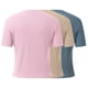 thumbnail image 5 of Camiseta básica de manga corta ajustada para mujer: camiseta de poliéster ajustada, top informal de verano, tallas S-XXL, estampado floral, apta para múltiples ocasiones, 5 of 6