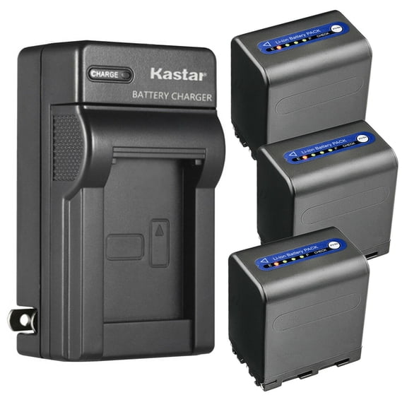 Kastar 3-Pack Battery and AC Wall Charger Replacement for Sony CCD-PC110 CCD-PC115 CCD-PC120 CCD-PC330 CCD-TRV6 CCD-TRV8 CCD-TRV10 CCD-TRV11 CCD-TRV12 CCD-TRV14 CCD-TRV15 CCD-TRV16 CCD-TRV17 CCD-TRV18