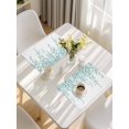 thumbnail image 5 of Eucalyptus Leaves Placemats Set of 12, Turquoise Summer Botanical Weeping Placemats for Dining Table, Place Mats for Kitchen Tabletop, Waterproof Wipeable Dining Table Mats Set, 5 of 9