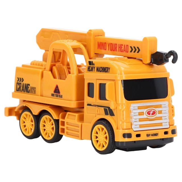 Vehículos de construcción de juguete para niños, simulación deslizante de forma real, ingeniería plástica, coche de juguete inercial para regalo de cumpleaños, camión grúa