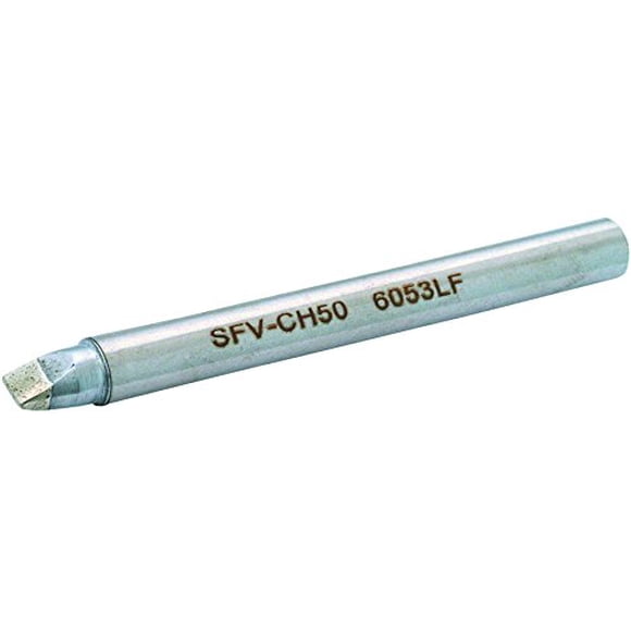 Metcal SFV-CH50 Series SxV Hand Soldering Tip for Most Standard Application, 421 C Maximum Tip Temperature, Chisel, 5mm Tip Size, 10mm Tip Length