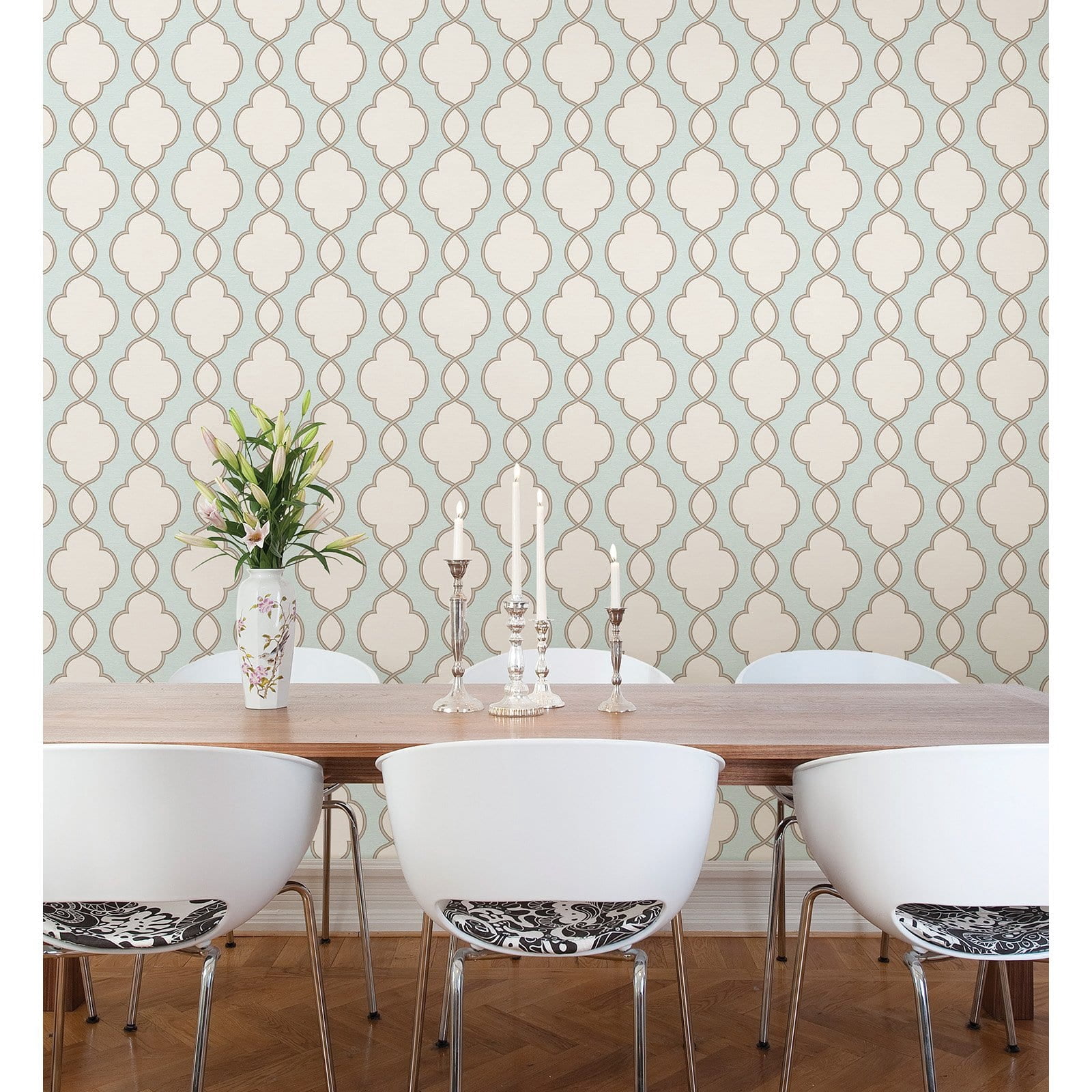 A - Street Prints Symetrie Structure Chain Link Wallpaper, 27-in by 33-ft, 74.25 sq. ft.