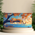 thumbnail image 4 of 1 Pcs 2D Flat License Plate Covers & Frames, A Tiger Lying For Decorative Front, Waterproof For Decoration Aluminum License Plate Covers & Frames Cover For Men Women, 12" X 6", 4 of 6