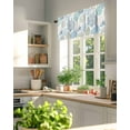 thumbnail image 3 of Rod Pocket Window Valances Abstract Ocean Starfish Coral Shell Short Kitchen Curtains Underwater World Window Treatment Drapes for Bedroom Bathroom Living Room 54x18In,1 Panel, 3 of 7