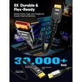 thumbnail image 5 of 8K 4K DisplayPort Cable 1.4, DP Cord (VESA Certified, 8K@60Hz, 4K@144Hz, 2K@240Hz/165Hz), 32.4Gbps High Speed Display Port Cable for Gaming Monitor, HDR/FreeSync/G-Sync, Braided, 5 of 8