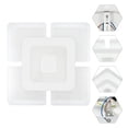 thumbnail image 4 of 16” Modern Ceiling Light Fixture, Flush Mount Minimalist Square Integrated LED Ceiling Lights for kitchen, bedroom, bathroom, 4 of 7
