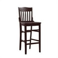 thumbnail image 3 of Linon Jasper Wood Commercial Grade Set of Two Barstools in Brown, 3 of 14