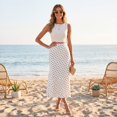 thumbnail image 6 of Long Skirts for Women Comfort Waist Floral A Line Skirts Summer Lightweight Wedding Guest Party Causal Skirts, S, 6 of 8