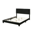 ACME Lien Panel Faux Leather Queen Bed, Black