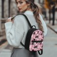 thumbnail image 3 of Eheartsgir Halloween Spooky Print Small Travel Handbag Adjustable Strap Mini Backpack for Dating Shopping, Polyester Lightweight Small Backpack, 3 of 8