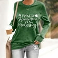 thumbnail image 2 of Yajing Oversized Sweatshirt for Women L Green Women'S Fashion Casual Floral Print Round Neck Long Sleeve Top Sweatshirt, 2 of 4