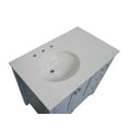thumbnail image 5 of Horizon 36" Bathroom Vanity with Powder Blue Cabinet and Engineered White Top, 5 of 5