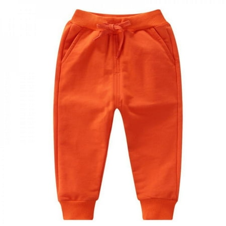 

Autumn Spring Boys Girls Sweatpants Toddler Kids Cotton Active Jogger Pants with Pockets Boys Girls Athletic Trousers 1-9Y