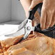 thumbnail image 1 of Tijeras de cocina Tijeras para carne multifunción resistentes Tijeras para pollo Tijeras para aves de corral de acero inoxidable para cortar pollos, huesos y carne ER, 1 of 5