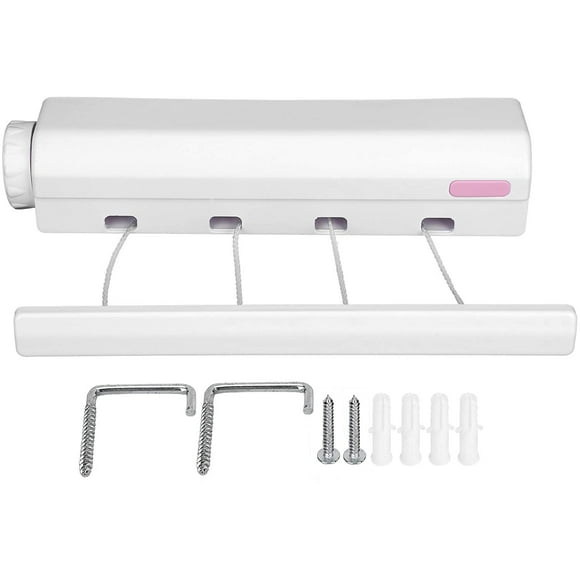Retractable Clothesline, Clothes Line 4/5 Clothes Line Clothes Dryer for Indoor Outdoor(4 Line)