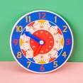 thumbnail image 6 of Educational Clock Toy Wooden for Time Cognitive Board Toddler Fine Motor Skill T, 6 of 16