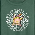 thumbnail image 3 of SpongeBob SquarePants - Blissfully Unaware - Women's Lightweight French Terry Long Sleeve Shirt, 3 of 6