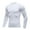75#White, variant on Men's Compression Shirt Long Sleeve Athletic Workout T-Shirts Top Active Sport Baselayer Undershirt Gear Shirt Dry Fit