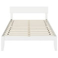 thumbnail image 3 of AFI Lit Plateforme Moderne Double en Bois Massif, Blanc, 3 of 6