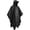 Black, variant on YUHAOTIN Heavy Duty Lightweight Hooded Rain Ponchos (Unisex)