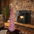 thumbnail image 5 of Christmas Tree Collapsible Popup Decorations Sequin Tinsel Artificial With Stand Christmas Trees Decorations New Year Pine Trees, 5 of 6