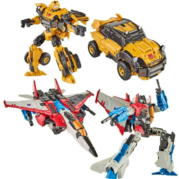 Hasbro F0383 Transformers Reactivate Bumblebee and Starscream Action Figure, Plastic, 2 Pack (6.5")