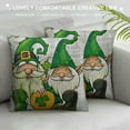 thumbnail image 3 of TIAOTIAOHOU  St Patricks Day Pillow Covers Gnome Shamrock Pillow Covers Clover Irish Pillow Case Spring Decorative for Home Shamrock Lucky Clover St Patricks Decorative, 3 of 5