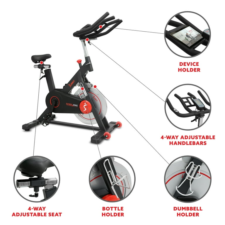 Sunny Health Fitness Training Cycle Performance Bike SF