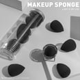 thumbnail image 3 of 5 Pcs Makeup Sponge Set, With makeup sponge holder, Vegan Makeup Sponge, Makeup Sponges for Cream, Liquid Foundation and Powder Application, Cruelty Free, Latex Free, Perfect For Travel.(Black), 3 of 5