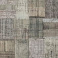 thumbnail image 1 of Ahgly Company Indoor Square Contemporary Sandstone Brown Patchwork Area Rugs, 6' Square, 1 of 6