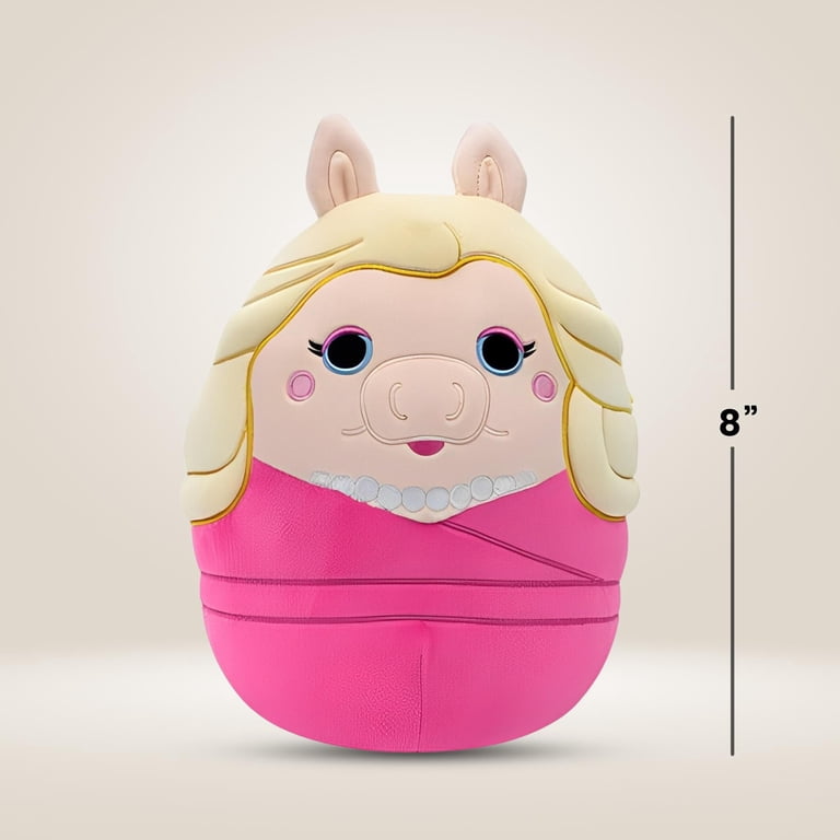 8-inch Disney Miss Piggy Squishmallow Stuffed Plush - Huggable
