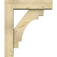 thumbnail image 3 of Ekena Millwork 6"W x 22"D x 26"H Merced Block Rough Sawn Bracket w/ Offset Brace, Douglas Fir, 3 of 25