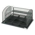 thumbnail image 2 of Onyx Organizer with 3 Drawers, 6 Compartments, Steel, 16 x 11.5 x 8.25, Black, 2 of 3