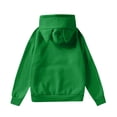 thumbnail image 5 of WTOBBY Women's Casual Oversized Solid Color Pocket Long Sleeve Cat-Ear Hoodie, Fun Design with Ears on Hood, Comfortable and Fashionable for Lounge and Casual Use,Green S, 5 of 5