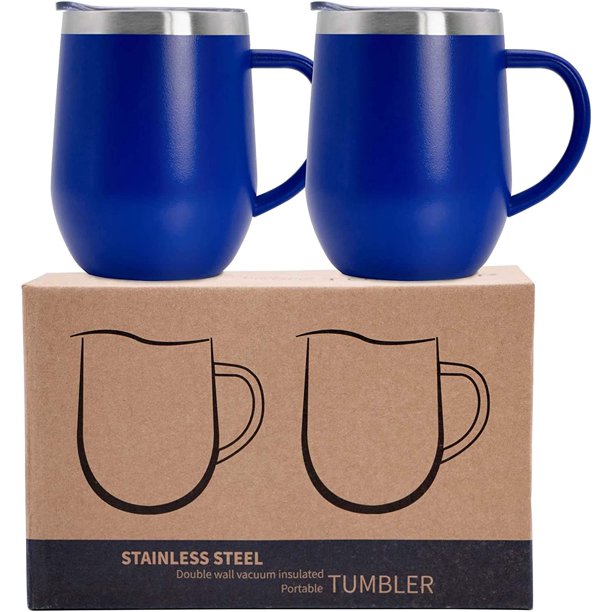 Ezprogear Stainless Steel Cups 12 oz Coffee Tumbler Double Wall Vacuum