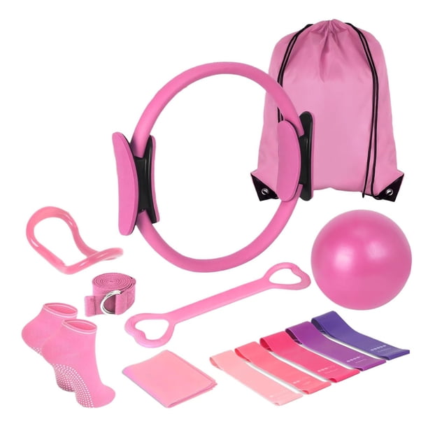 Pi Lates Es Sentials Kit for 13 Pi Lates Home Eq Uipment Set Includes P Ilates Ring Resistance Bands Yoga Ba Ll Perfect for Women's Home Workouts & Beginners