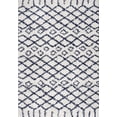 thumbnail image 2 of JONATHAN Y LONDON SHAG 5 x 8 Area Rug, Algaida Moroccan Diamond - Beige/Navy, SHG104B-5, 2 of 8