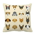 thumbnail image 1 of EREHome Ensemble de Races de Chien Housse d'Oreiller Ensemble 16x16 Pouces, 1 of 1