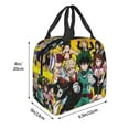 thumbnail image 2 of My Hero Academia Lunch Bag, Anime Lunch Box, Reusable Insulated Lunch Tote Bag For Office Work Pinic, Keep Food Fresh, Meal Handbag, 8.5*8*5 Inch, 2 of 9
