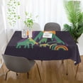 thumbnail image 3 of Yayeee Tablecloths 60" x 90" Rectangle Wrinkle Resistant Party Table Cover, Abstract Animals, 3 of 8
